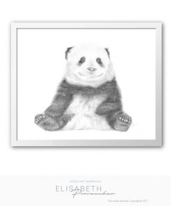 Affiche « BAO DI » petit panda - Elisabeth Provencher, artiste